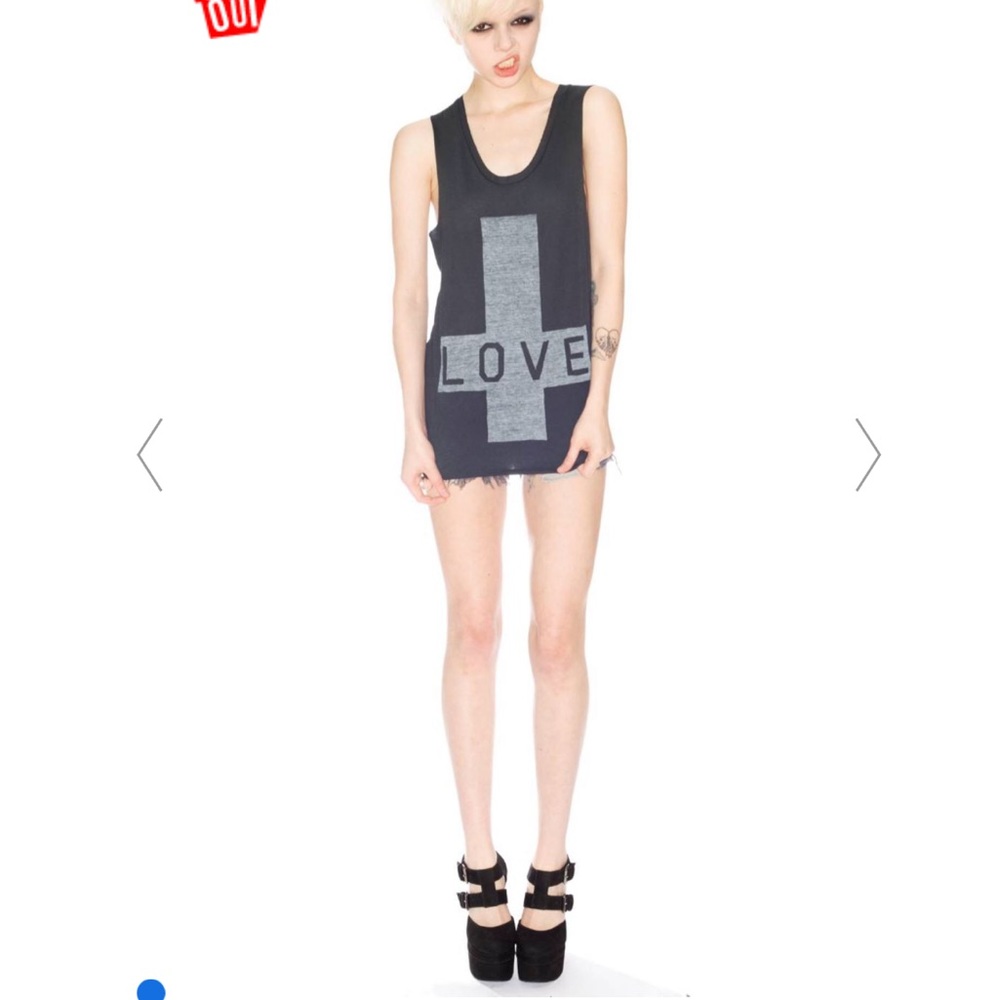 Zoe Karssen Love Cross Tank Top, XSmall